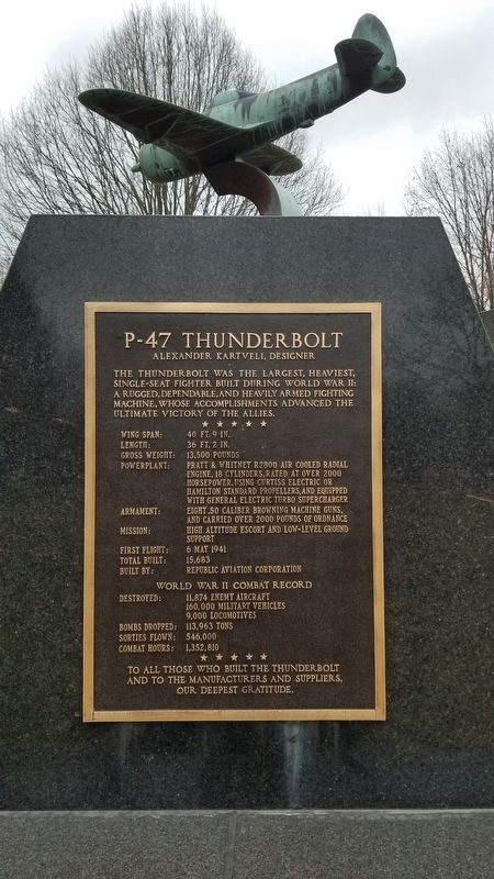 P-47 Thunderbolt Marker image. Click for full size.