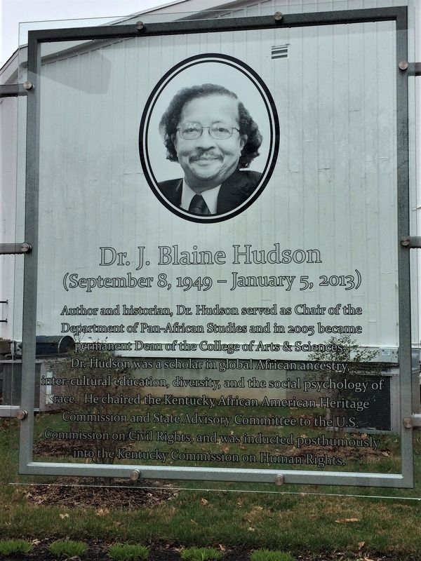 Dr. J. Blaine Hudson, Jr. Marker. Click for full size. Dr. J. Blaine Hudson, Jr. Marker image. Click for full size.