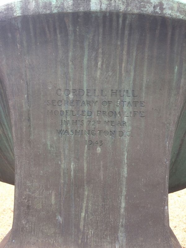 Back of Cordell Hull Marker image. Click for full size.