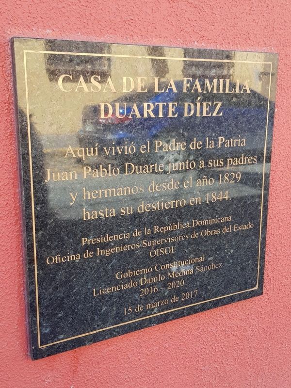 House of the Duarte y Díez Family Marker image. Click for full size.