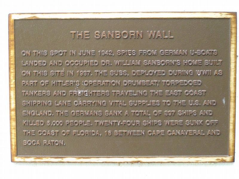 Sanborn Wall Marker image. Click for full size.