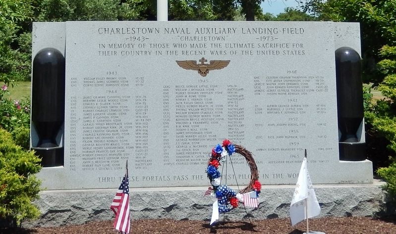 Charlestown Naval Auxiliary Landing Field Memorial image. Click for full size.