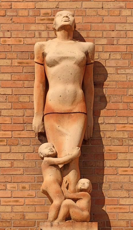 <i>Mother and Children</i><br> 1937 Terra Cotta Sculpture by Daniel Olney image. Click for full size.