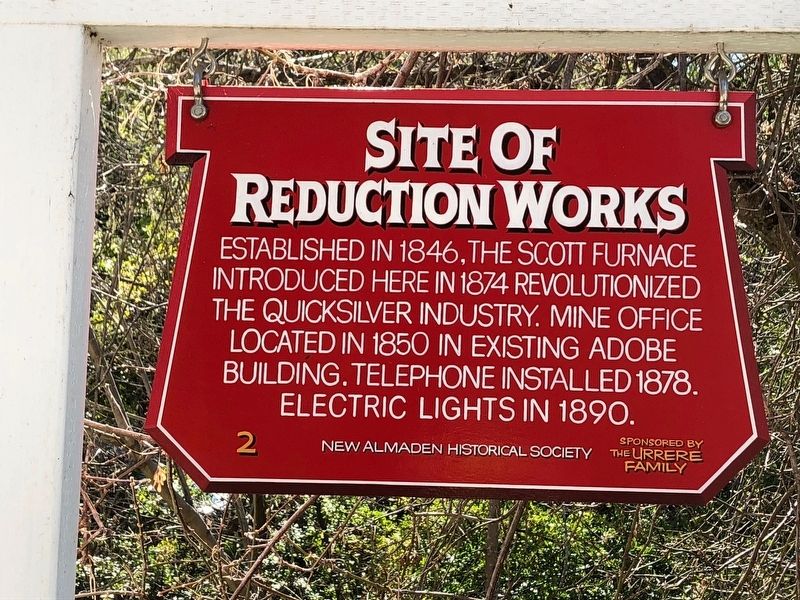 Site of Reduction Works Marker image. Click for full size.