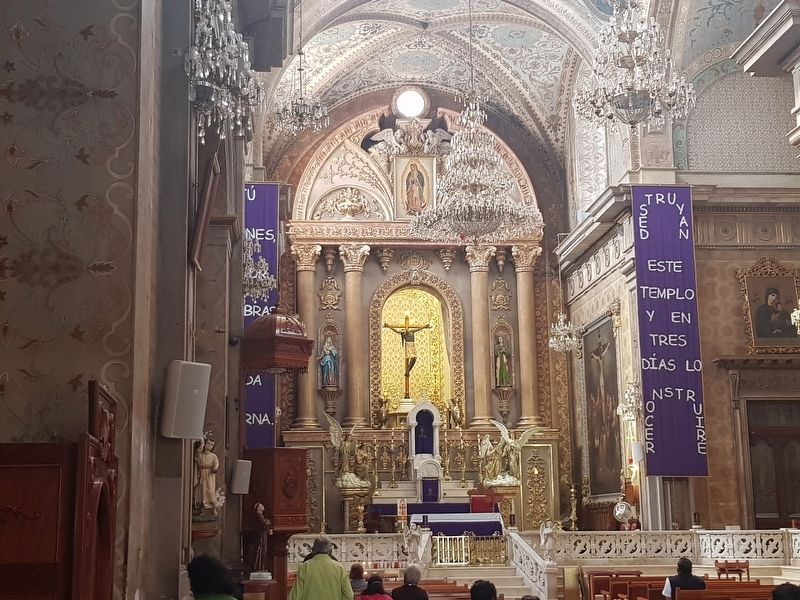 The interior of the Lord of the Hospital Church, with the Black Christ seen in the distance. Click for full size. The interior of the Lord of the Hospital Church, with the Black Christ seen in the distance image. Click for full size.