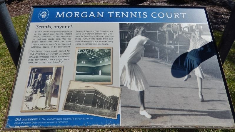 Morgan Tennis Court Marker image. Click for full size.