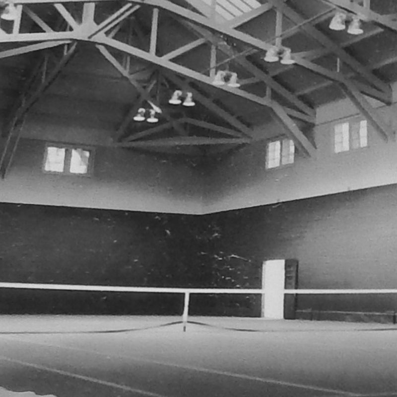 Marker detail: tennis court interior image. Click for full size.