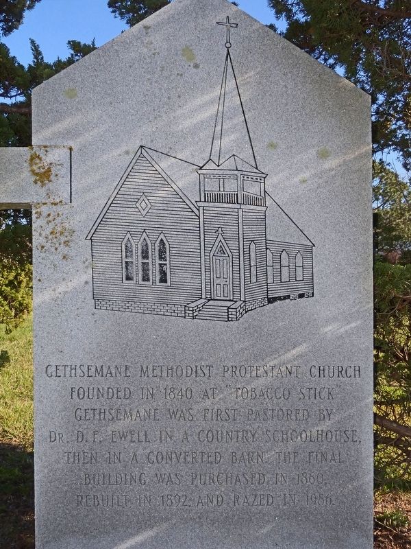 Gethsemane Methodist Protestant Church Marker image. Click for full size.