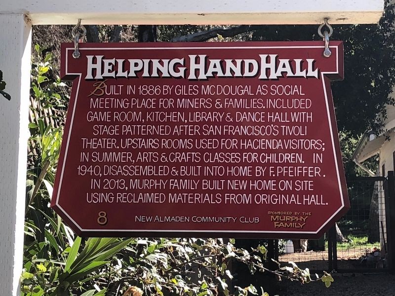 Helping Hand Hall Marker image. Click for full size.