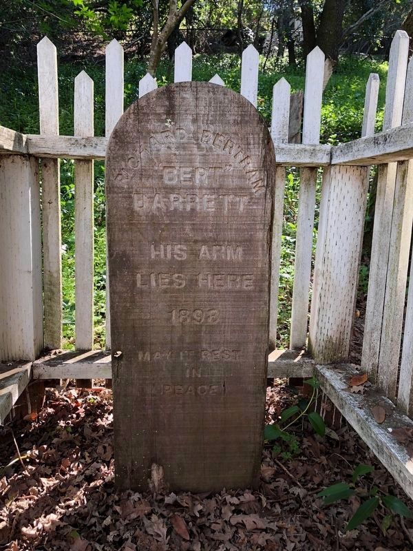 Burial Site of "Bert" Barrett's Arm image. Click for full size.