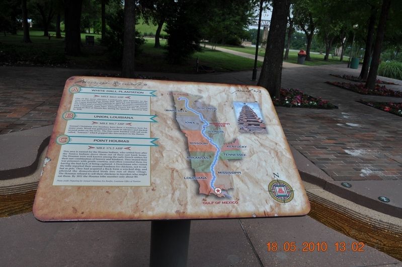 White Hall Plantation/Union, Louisiana/Point Houmas Marker image. Click for full size.