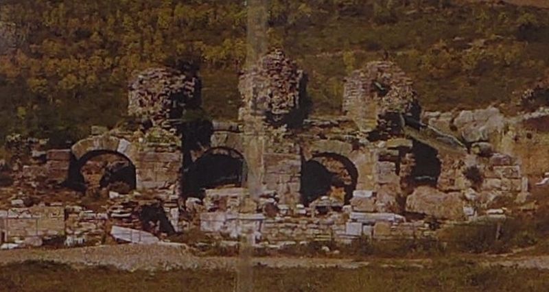 Baths at the 'State Agora' Marker image. Click for full size.