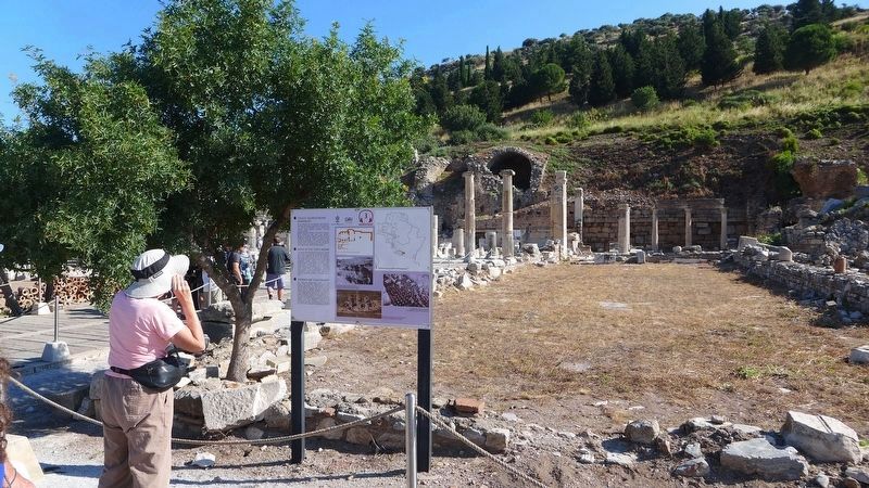 Baths at the 'State Agora' Marker image. Click for full size.