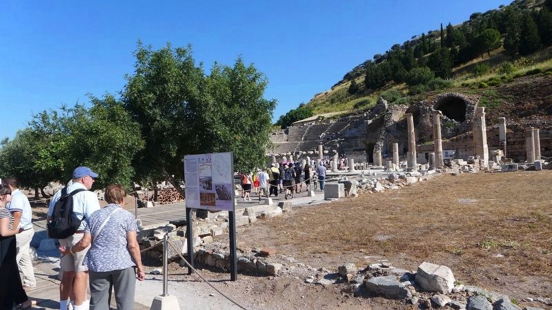 Baths at the 'State Agora' Marker image. Click for full size.
