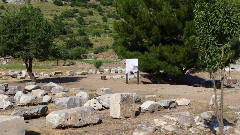Temple on the 'State Agora' Marker image. Click for full size.