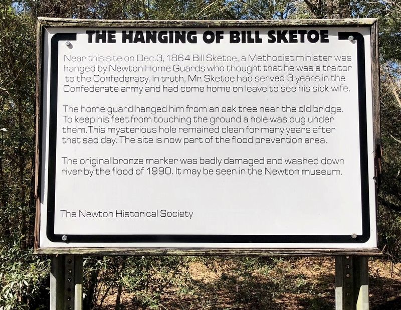 The Hanging of Bill Sketoe Marker image. Click for full size.