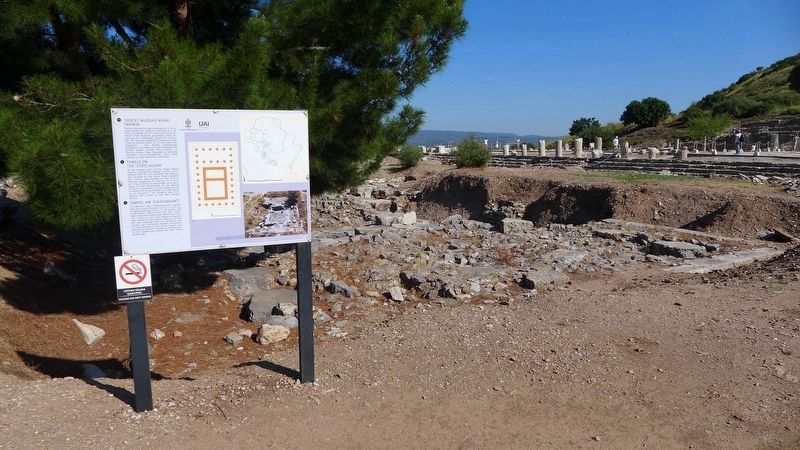 Temple on the 'State Agora' Marker image. Click for full size.