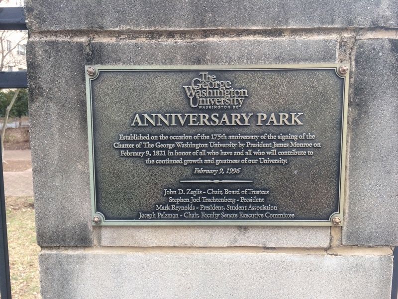 Anniversary Park Marker image. Click for full size.