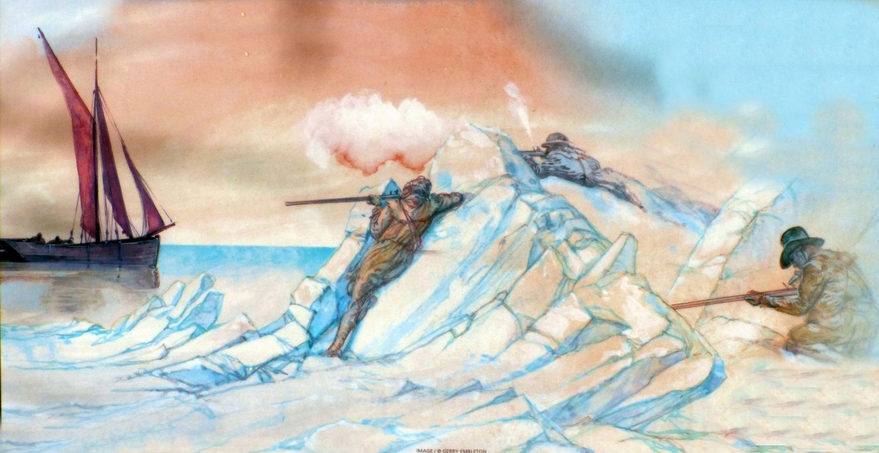 The Battle of the Ice Mound image. Click for full size.