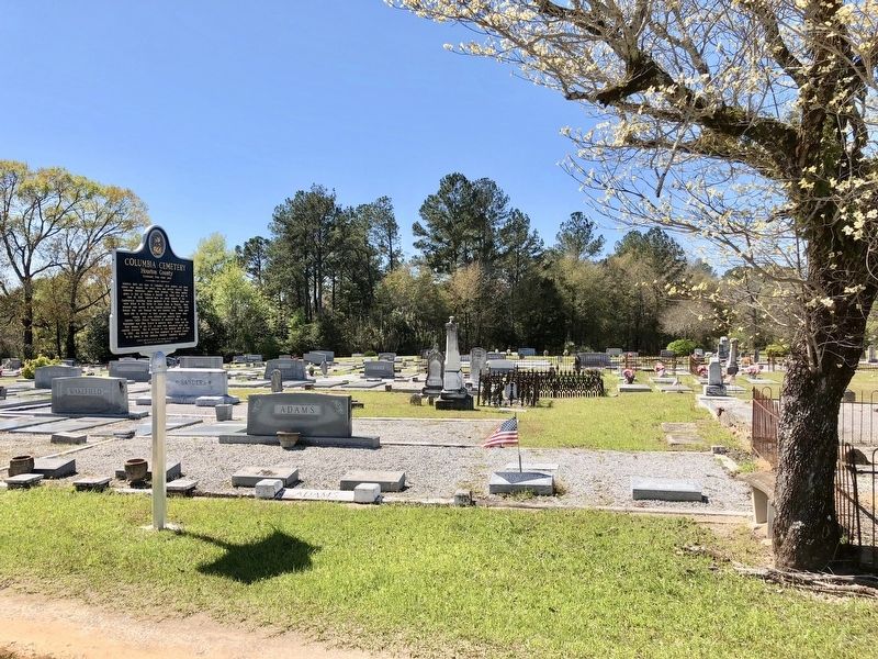 Columbia Cemetery Marker. Click for full size. Columbia Cemetery Marker image. Click for full size.