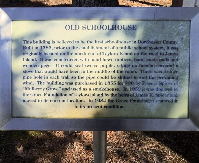 Old Schoolhouse Marker image. Click for full size.