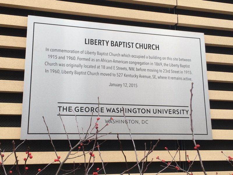 Liberty Baptist Church Marker image. Click for full size.
