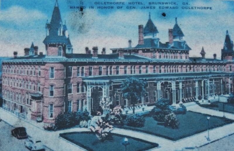 Marker detail: Oglethorpe Hotel. Click for full size. Marker detail: Oglethorpe Hotel image. Click for full size.