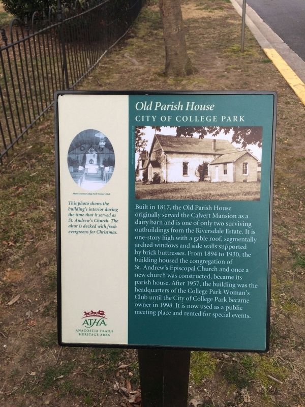 Old Parish House Marker image. Click for full size.