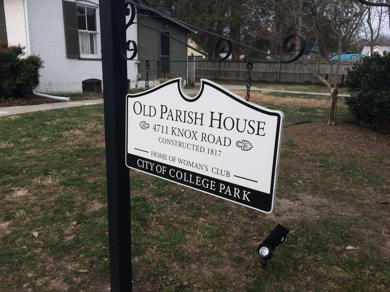 Old Parish House Sign image. Click for full size.