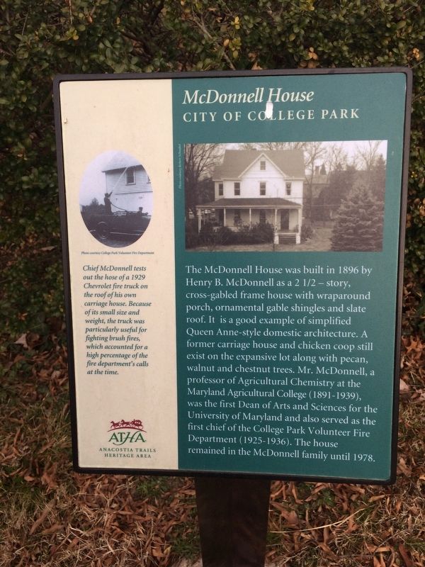 McDonnell House Marker image. Click for full size.