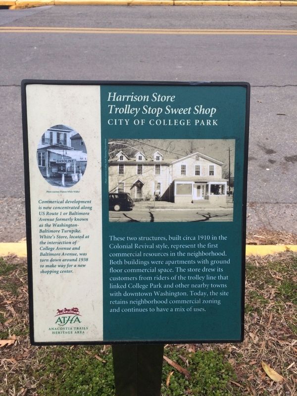 Harrison Store/Trolley Stop Sweet Shop Marker image. Click for full size.
