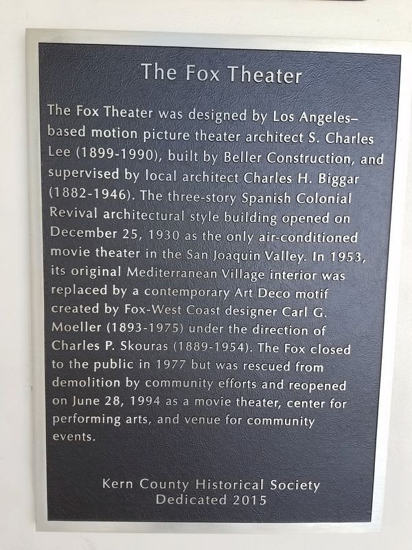 The Fox Theater Marker image. Click for full size.