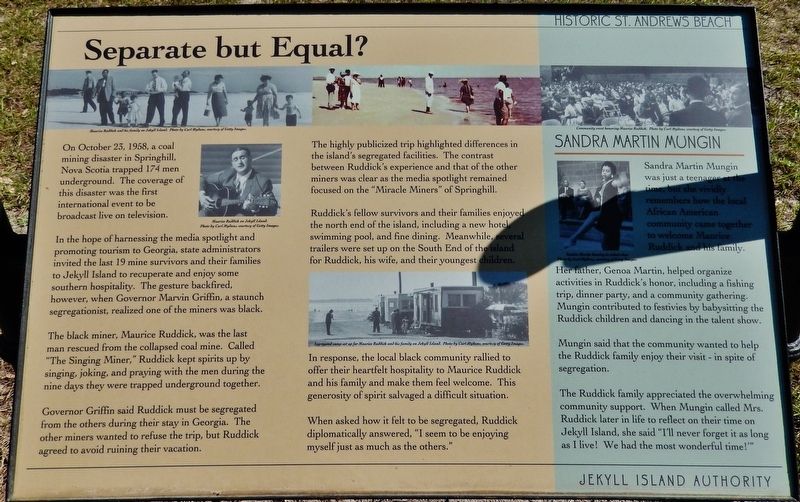 Separate But Equal? Marker. Click for full size. Separate But Equal? Marker image. Click for full size.