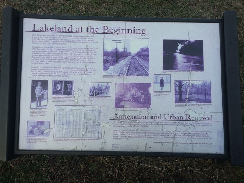 Lakeland at the Beginning Marker image. Click for full size.