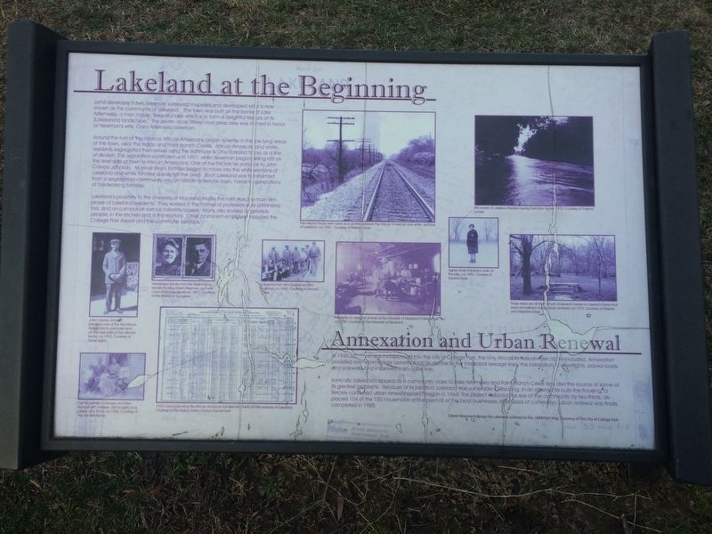 Lakeland at the Beginning Marker. Click for full size. Lakeland at the Beginning Marker image. Click for full size.