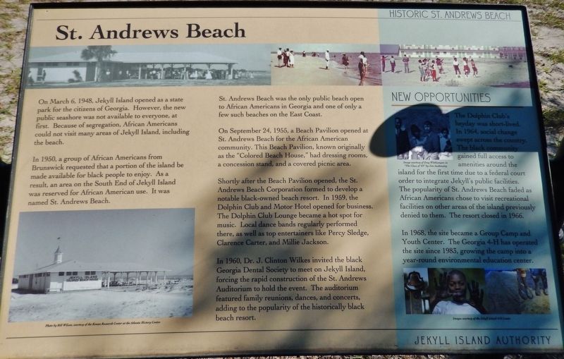 St. Andrews Beach Marker image. Click for full size.