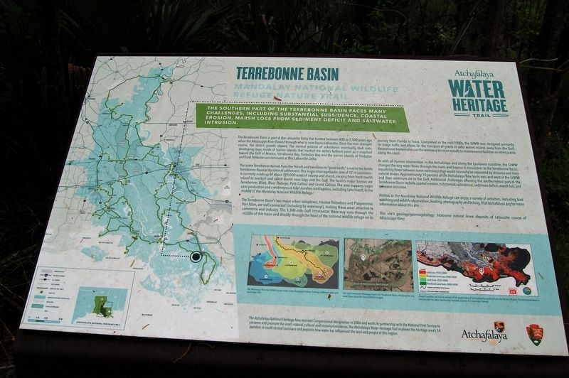 Terrebonne Basin Marker. Click for full size. Terrebonne Basin Marker image. Click for full size.