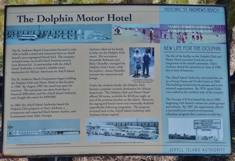 The Dolphin Motor Hotel Marker image. Click for full size.