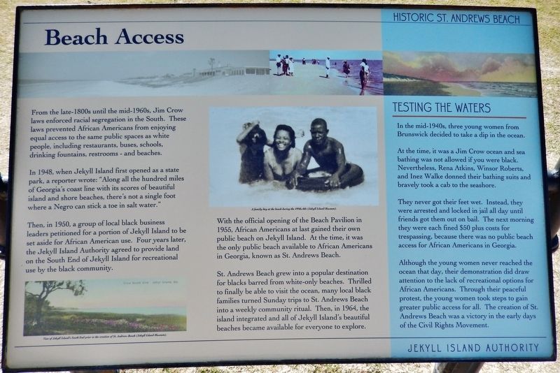 Beach Access Marker. Click for full size. Beach Access Marker image. Click for full size.
