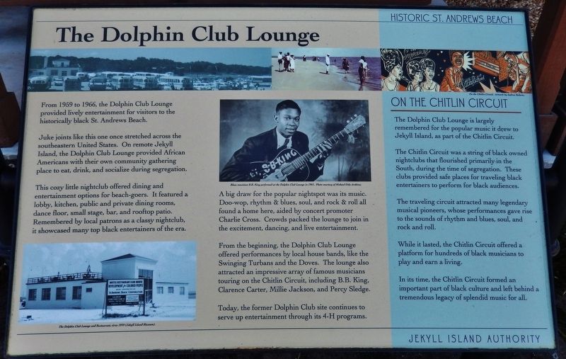 The Dolphin Club Lounge Marker image. Click for full size.