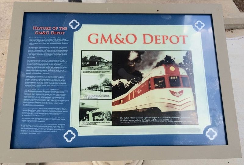 GM&O Depot Marker image. Click for full size.