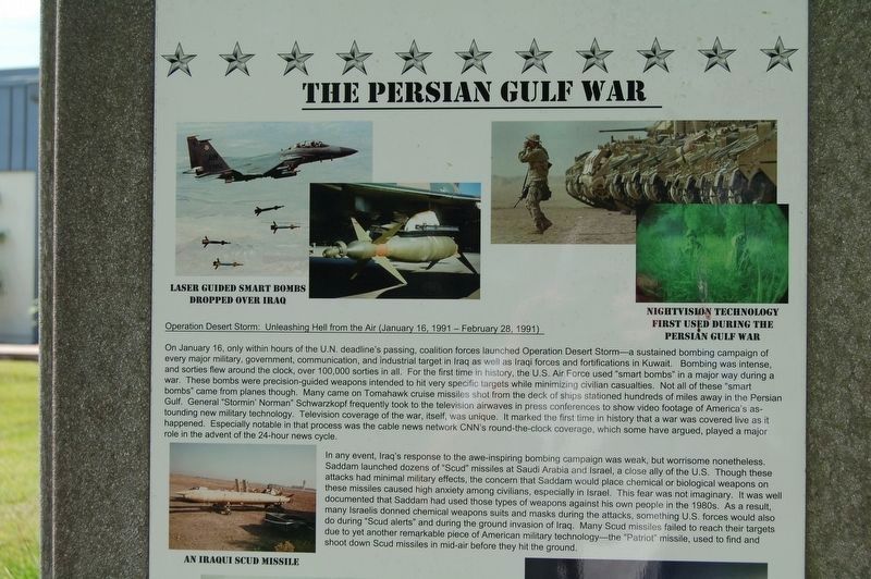 The Persian Gulf War Marker image. Click for full size.