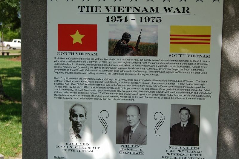 The Vietnam War Marker image. Click for full size.