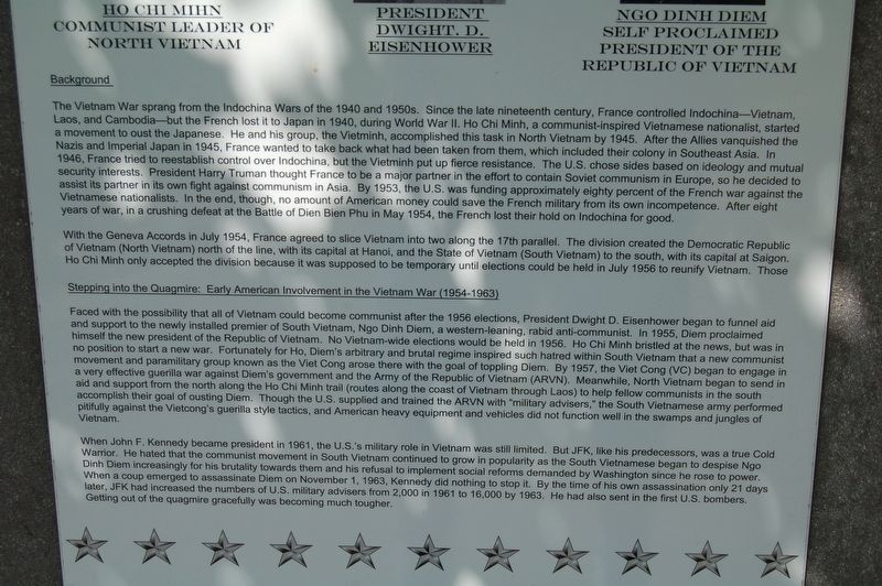 The Vietnam War Marker image. Click for full size.