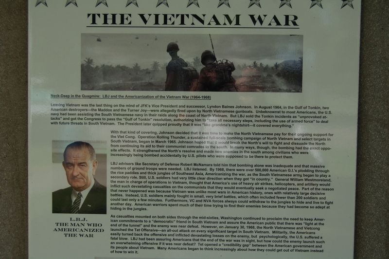 The Vietnam War Marker image. Click for full size.