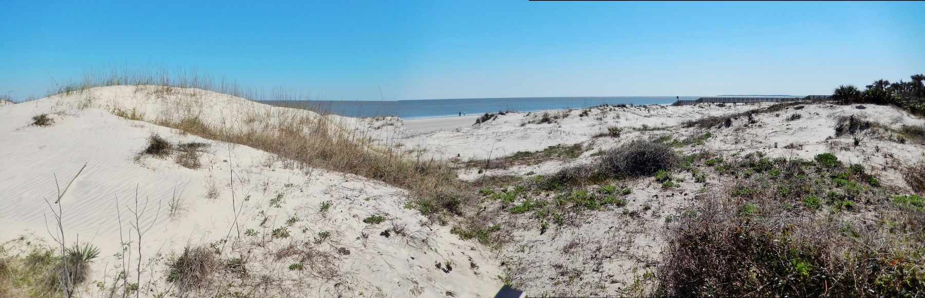Sand Dunes (<i>view east from marker</i>) image. Click for full size.
