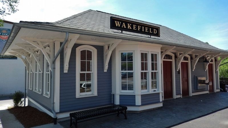 Former Wakefield Railroad Depot (<i>across Main Street from Griffin's original land purchase</i>) image. Click for full size.