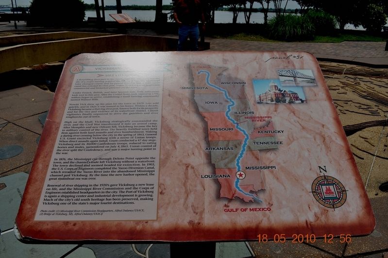 Vicksburg Marker. Click for full size. Vicksburg Marker image. Click for full size.