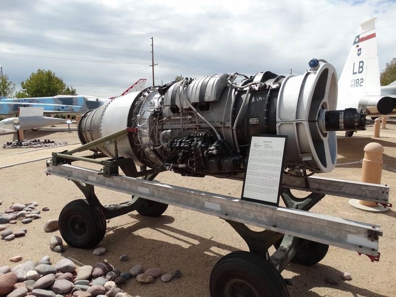 Wright J65 Turbojet Engine and Marker image. Click for full size.