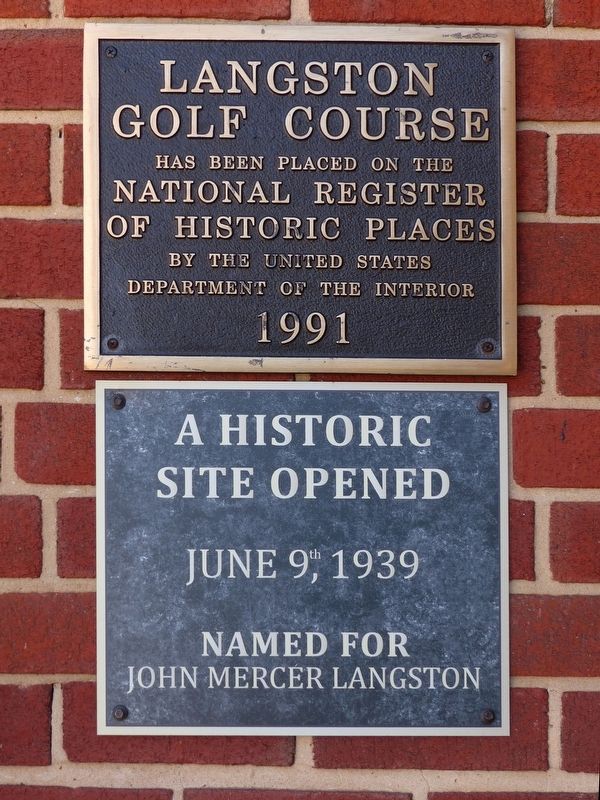 Langston Golf Course Marker image. Click for full size.